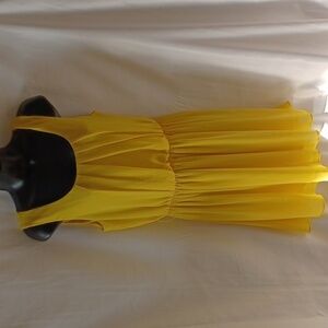 IZ BYER Sleeveless Blouson Dress size L, pit to pit 19", length 34"